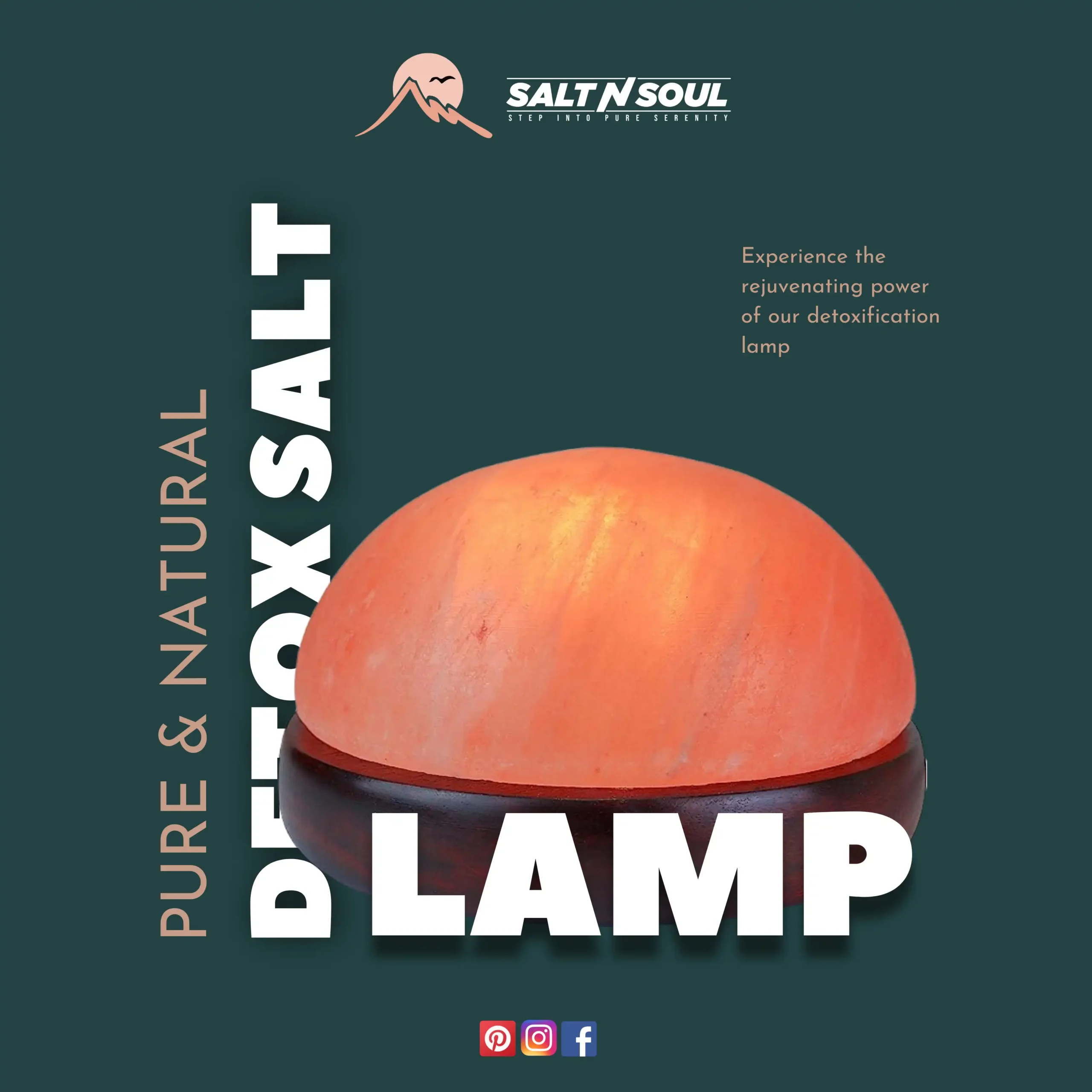 Apex Tech Agency Social Media Posts Product Advertisements Salt Detox Lamp.