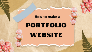 How to build an attractive portfolio website in 1 minute.