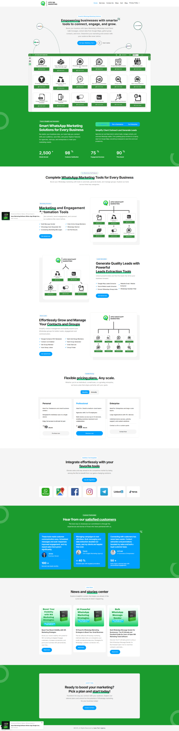 Apex Tech Agency Build Websites Portfolio