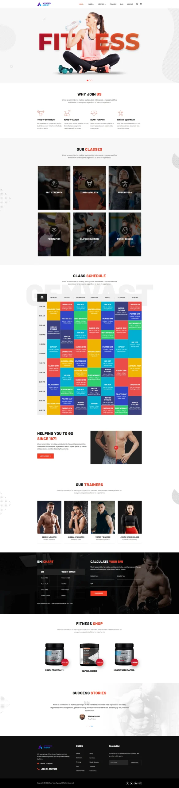 Apex Tech Agency Gym and sports Websites (2)